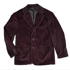 Eddie Bauer Vintage Corduroy Blazer Jacket Men's Medium Brown Notched Lapels‎